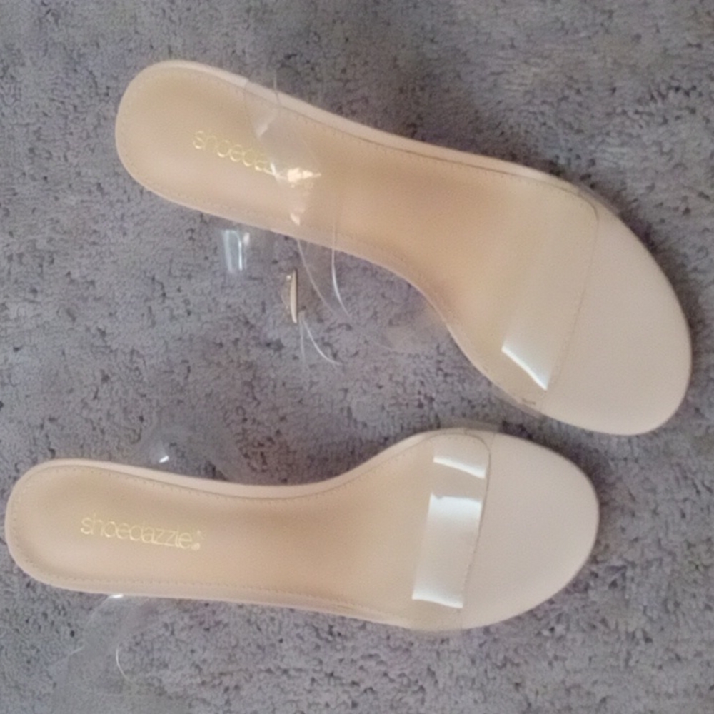 Brand new ckear strap shoes for women